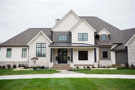modern family house exterior.